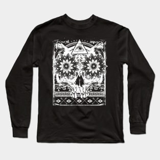 Aztec Skull Long Sleeve T-Shirt